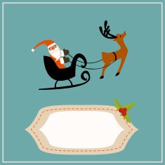 santa's sleigh in christmas N2