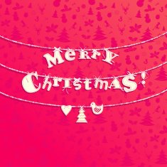 Christmas applique background