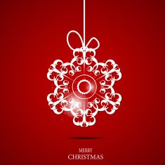 Christmas Snowflakes Background Vector Illustration N67