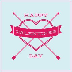 Greeting card for Valentine's Day Simple N2