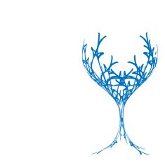Stylized Wineglass For Fault N48