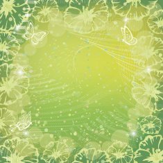 Background with butterflies and flowers N4
