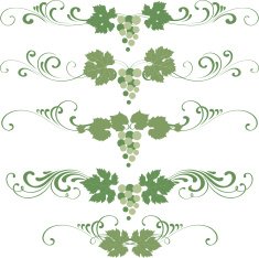 Grape decorative ornaments