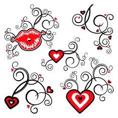 Hearts & Kiss N2