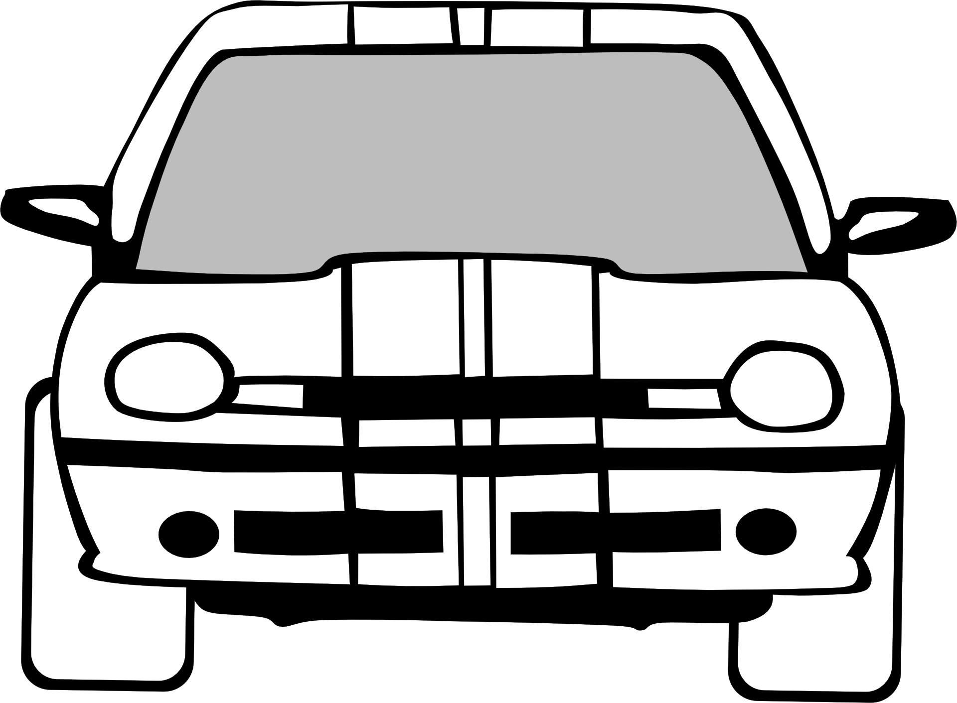 Black and white car clipart free image download