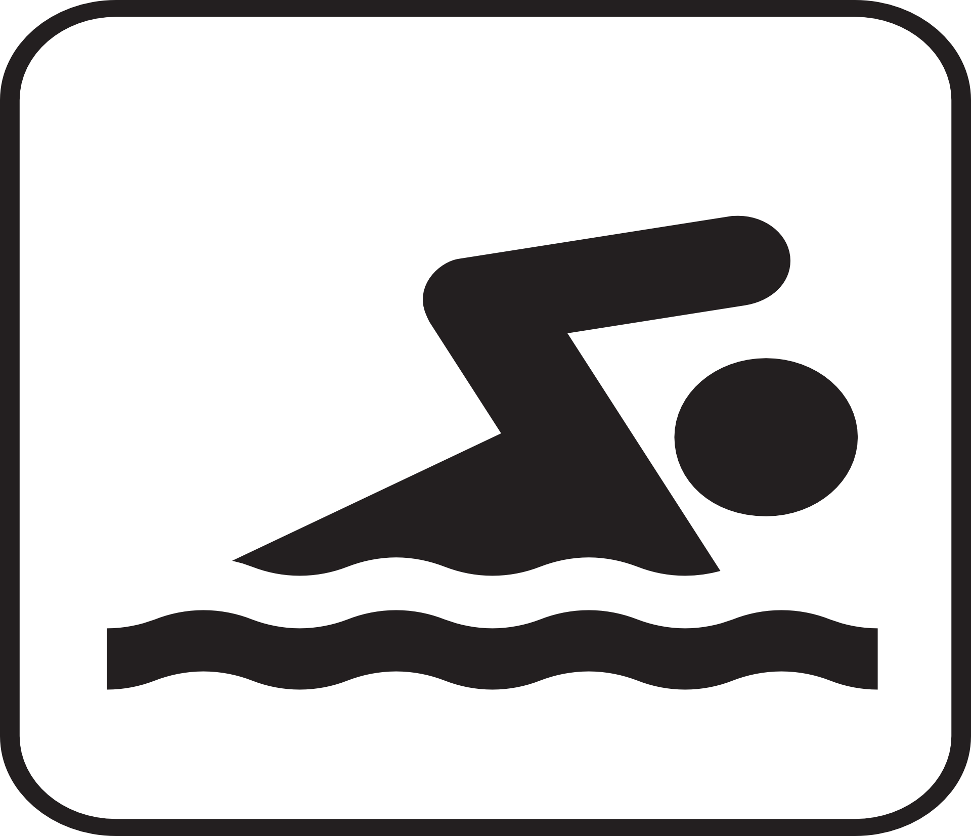 Swimming, swimmer, sports icon free image download