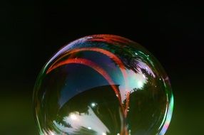 Colorful soap bubble