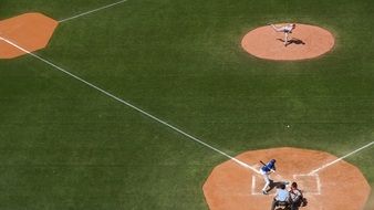 game on baseball field