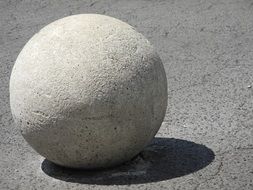 ball stone statue