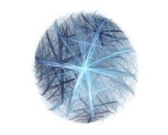 drawn graphic blue ball