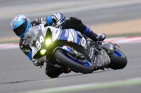 motorcycler on a high speed