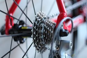 chain of sports bike close-up