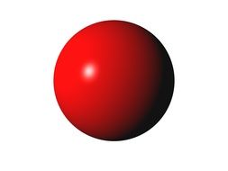 red sphere as a graphic image