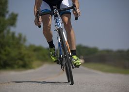 cyclist on the track