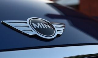 mini cooper sign close-up