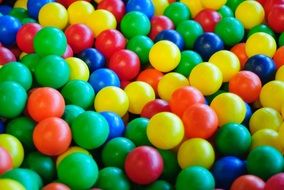 lot of colorful plastic balls