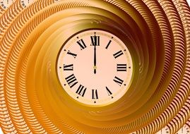 clock fractals as background