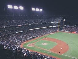 baseball field stadium american play