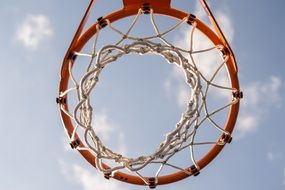 basketball ring against the sky