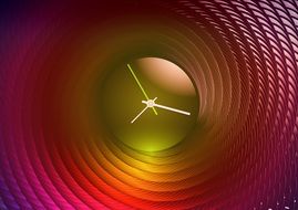 colorful wall clock