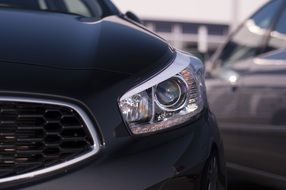 photo of bampar and sportcar headlights