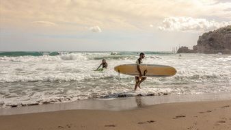 surfboard sea girl