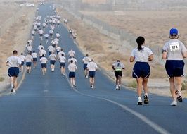 runners on the track