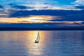 sailing boat lake