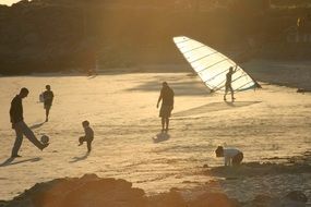 game on beach