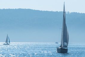 sailing boat on lake