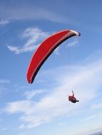 paragliding flying