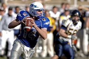 quarterback in american football during the game