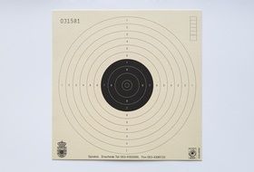 photo of a target with a black middle