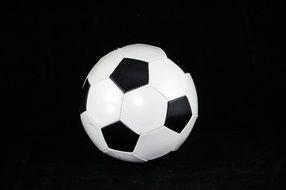 football ball on black background