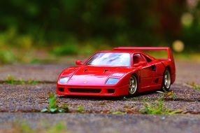 red ferrari toy