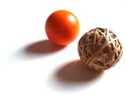 orange abstract ball
