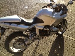 motorbike bmw r1100 on the pavement