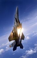 fighter f-15 vertical climb