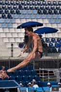 jump from springboard to pool
