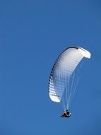 parachute in a sky