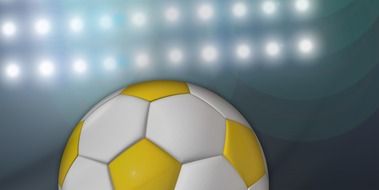 White and yellow football