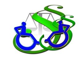 rights for disabled people as an icon