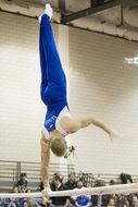 Handstand on gymnastics