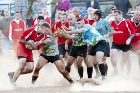 photo of the rugby players