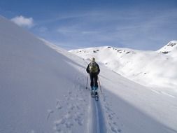 ski tour touring skiing