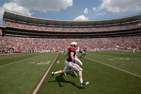 football american man