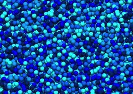 lot of balls in shadows of blue, background