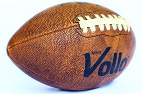 graphic image of a brown oblong ball for american football