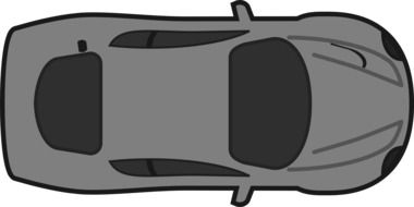 racing car gray drawing