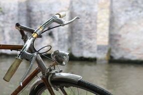 old parked bicycle